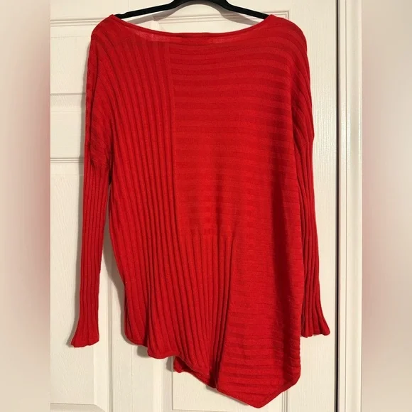 INC International Concepts Vibrant Red Knitwear Size L - Picture 2 of 4
